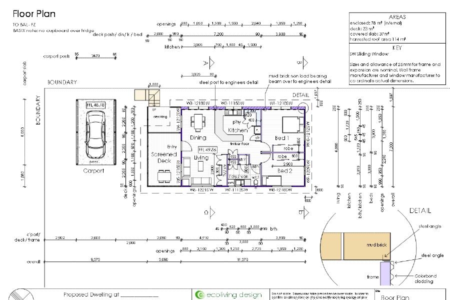 compact 2BR floor plan