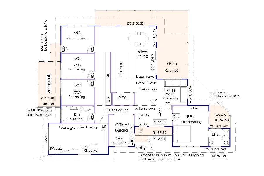 working drawings example floor plan